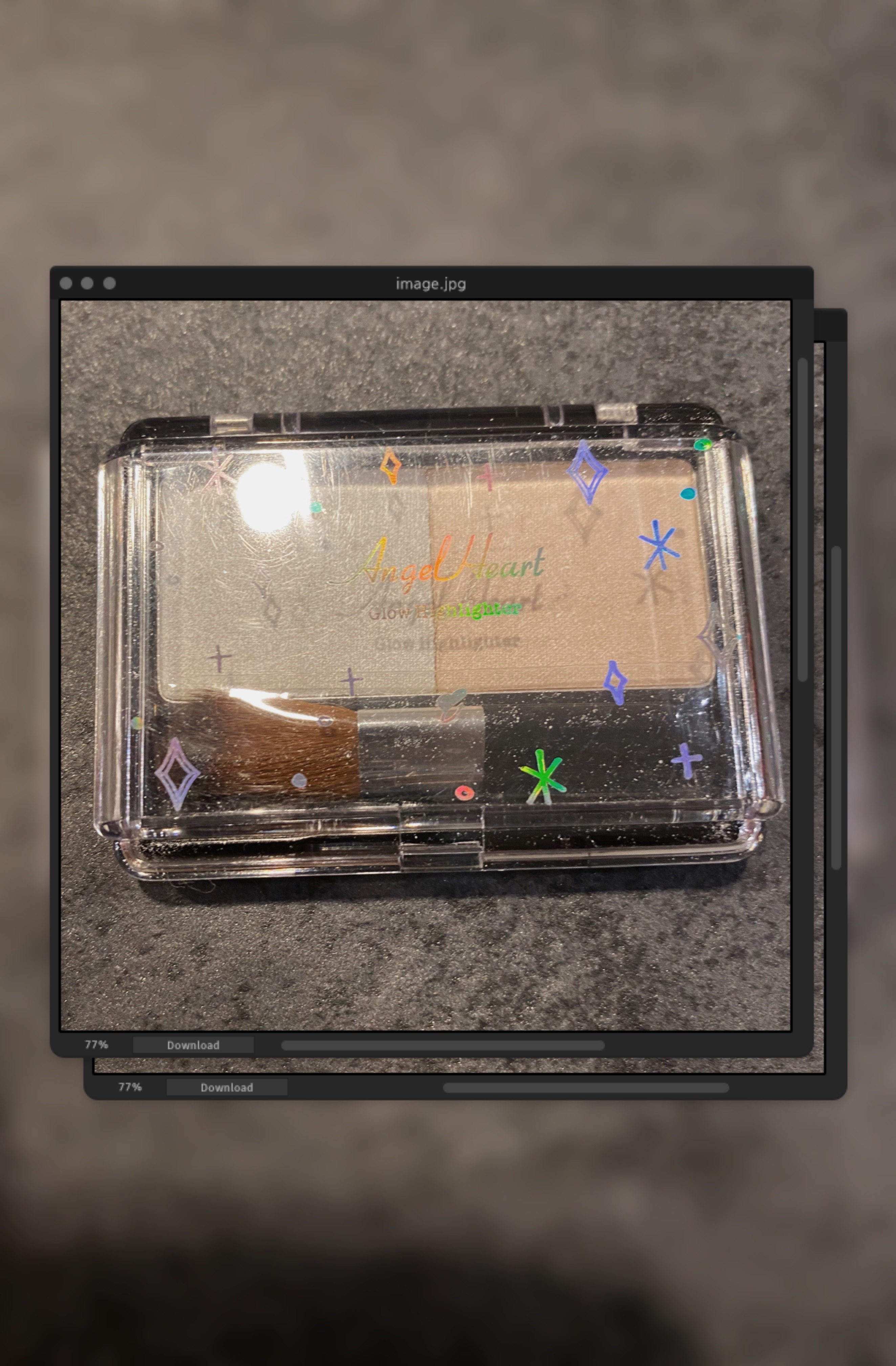 グロウハイライター/エンジェルハート/パウダーハイライトを使ったクチコミ（1枚目）