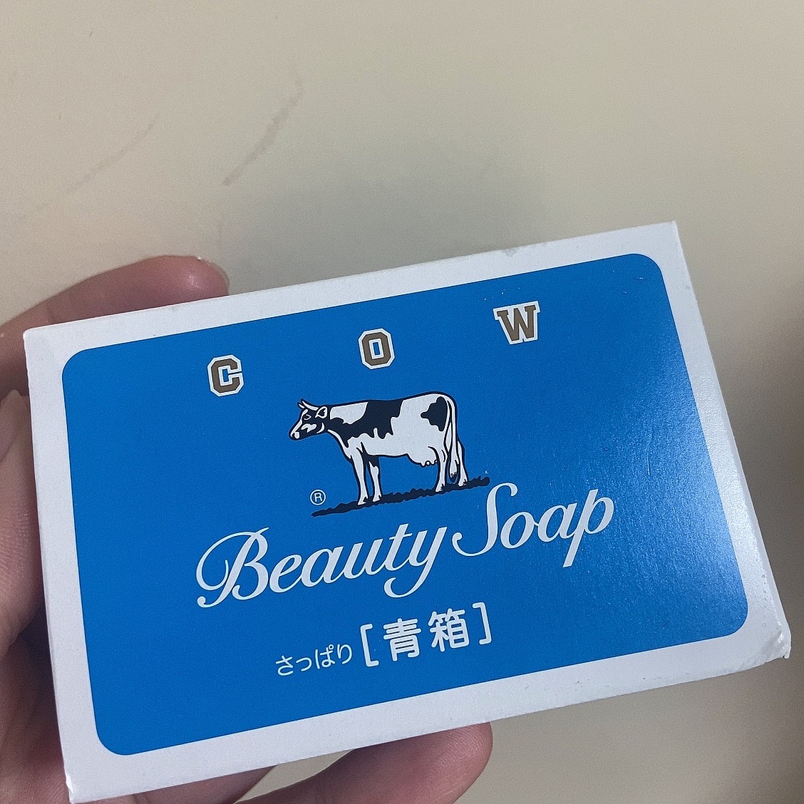 青箱 (さっぱり) レギュラーサイズ 85g(1コ)/カウブランド/ボディ石鹸を使ったクチコミ（1枚目）