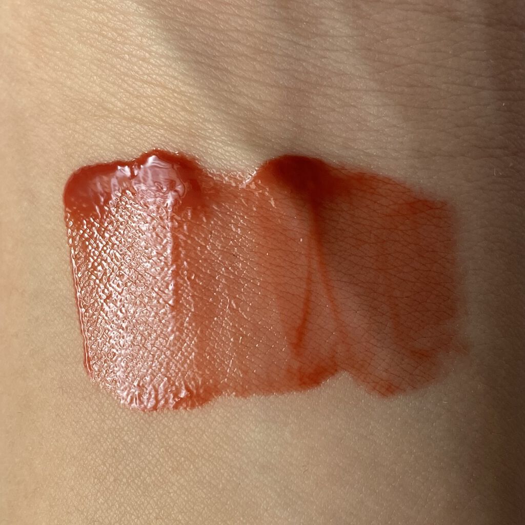 グラスティングウォーターティント 08 ローズ ストリーム/rom&nd/リップティントを使ったクチコミ（2枚目）