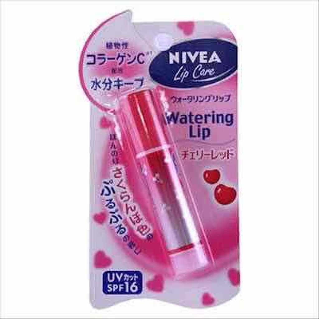 ニベアリップケア ウォータリングリップ チェリーレッド/ニベア/リップケアを使ったクチコミ（1枚目）