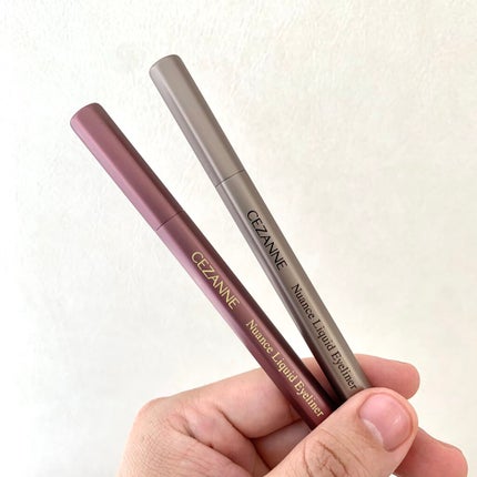 ニュアンスリキッドアイライナー/CEZANNE/リキッドアイライナーを使ったクチコミ(1枚目)