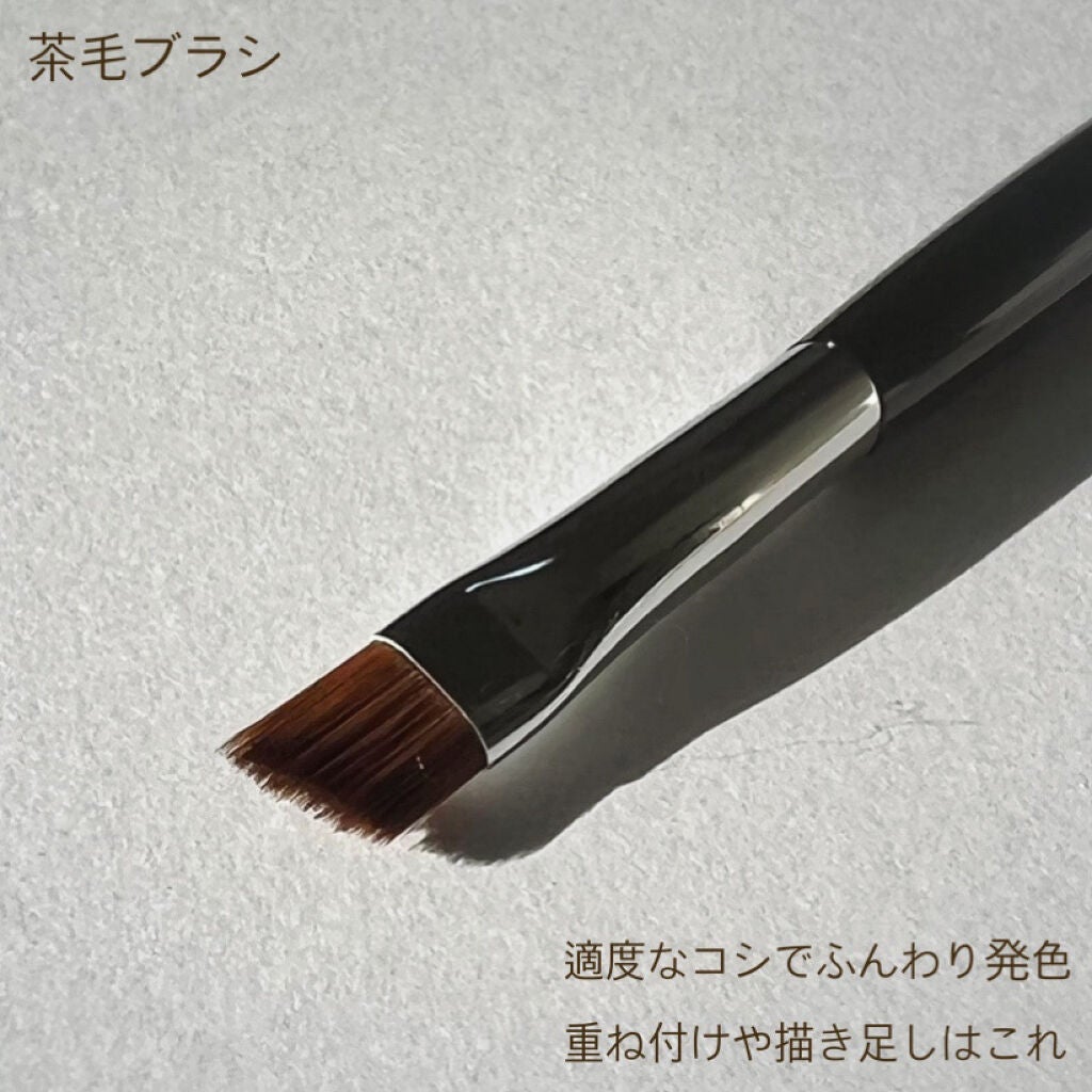 ダブルエンドアイブロウブラシ熊野筆/&be/メイクブラシを使ったクチコミ(4枚目)