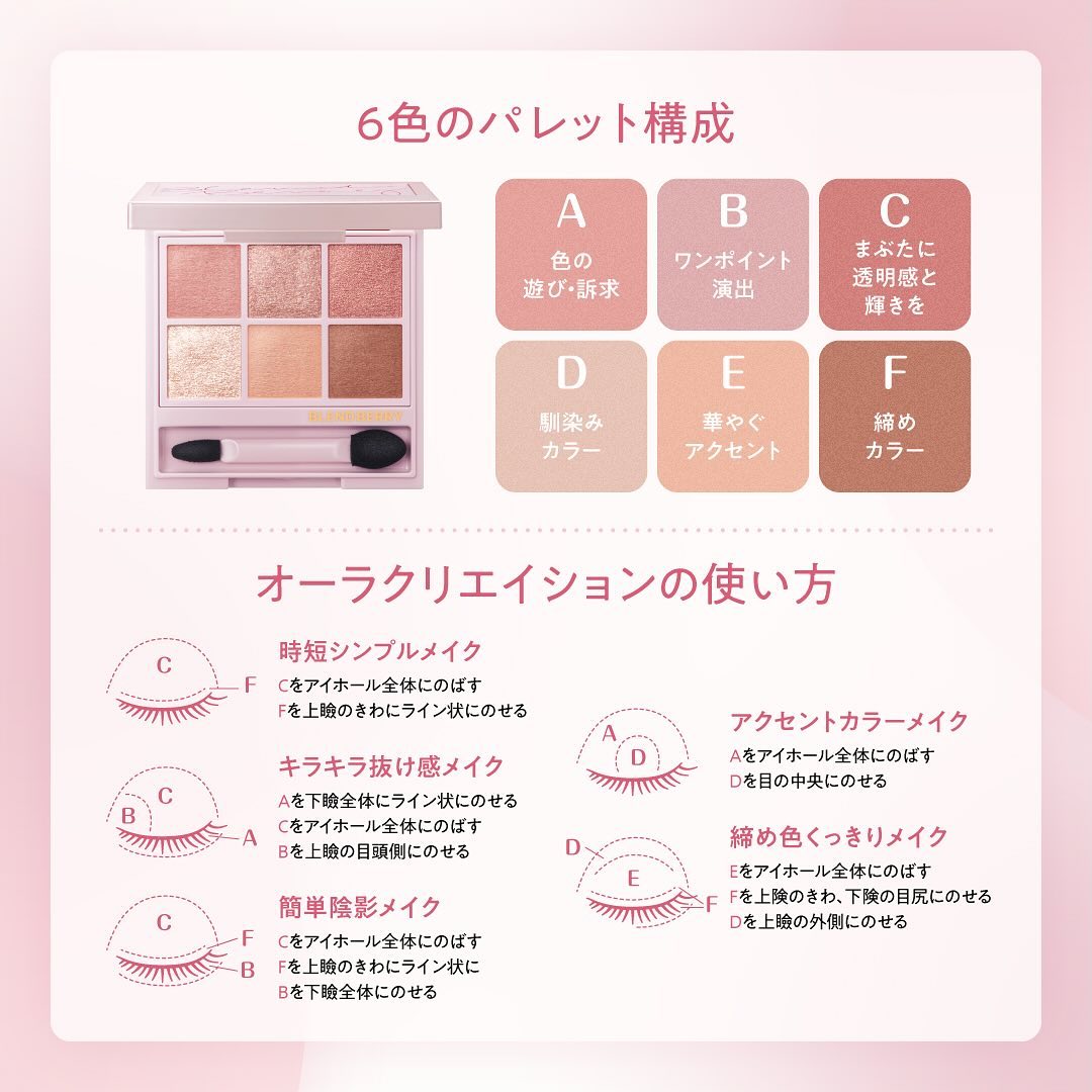 オーラクリエイション/BLEND BERRY/アイシャドウパレットを使ったクチコミ（2枚目）