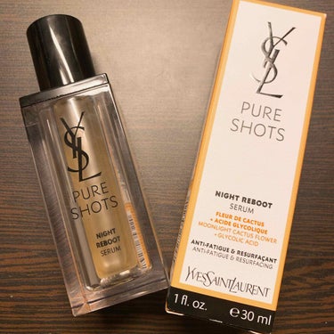 
こちら、YVES SAINT LAURENT BEAUTE様からピュアショット ナイトセラムを現品でプレゼントいただきました！！！ありがとうございました！！！！
ほんとに当たると思ってなかったので、ズ