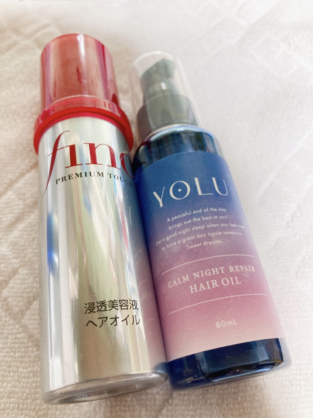 カームナイトリペアヘアオイル/YOLU/ヘアオイルを使ったクチコミ（1枚目）