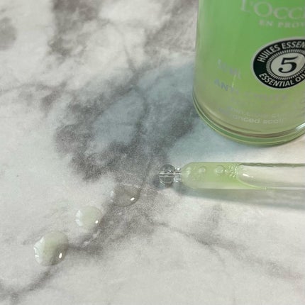 薬用 メディカル アンチヘアロスセラム/L'OCCITANE/頭皮ローションを使ったクチコミ(9枚目)