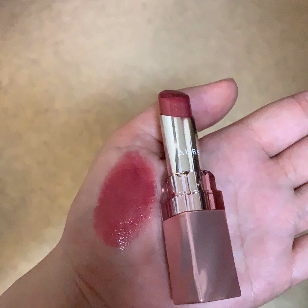 なめらか質感ひと塗りルージュ/AUBE/口紅を使ったクチコミ(2枚目)