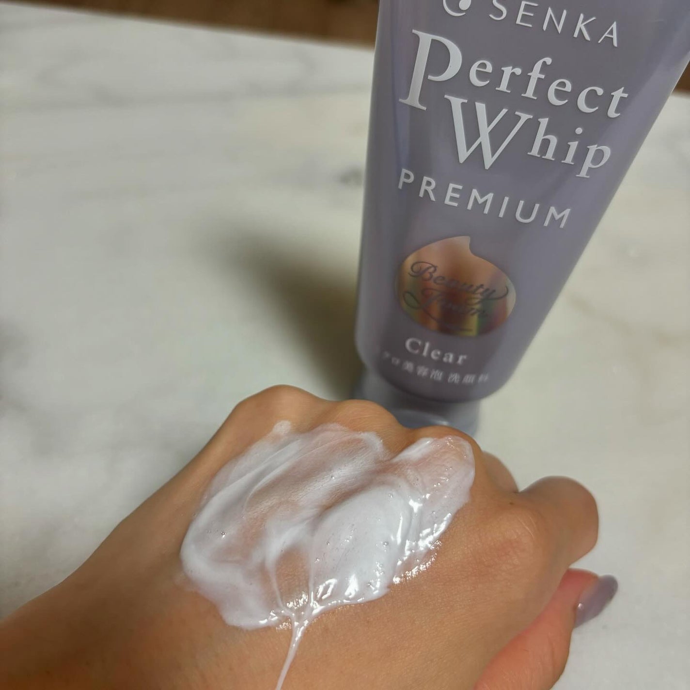 センカ プレミアムパーフェクトホイップクリア (医薬部外品)/SENKA(専科)/洗顔フォームを使ったクチコミ(3枚目)