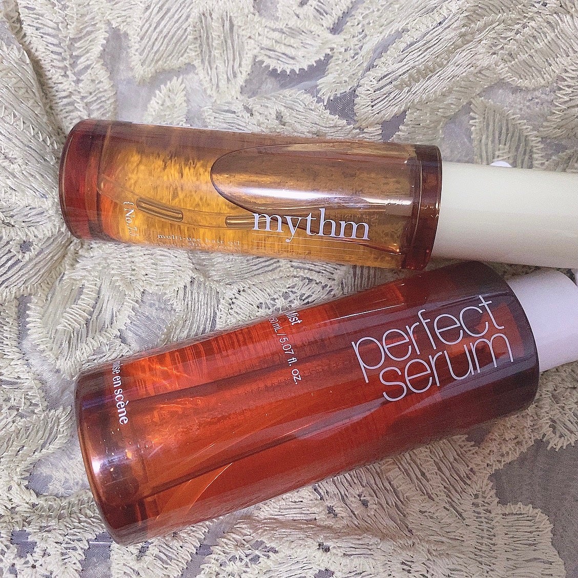 マルチユースヘアオイル シャインモイスト(キンモクセイ)/mythm/ヘアオイルを使ったクチコミ(1枚目)