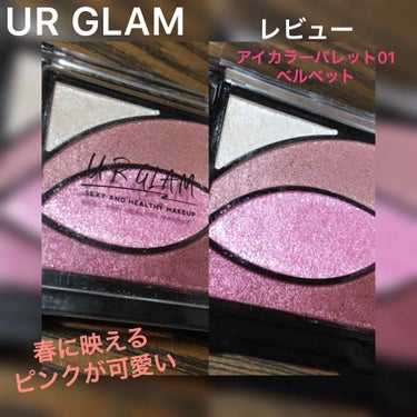 UR GLAM　VELVET EYE COLOR PALETTE/U R GLAM/パウダーアイシャドウを使ったクチコミ（1枚目）