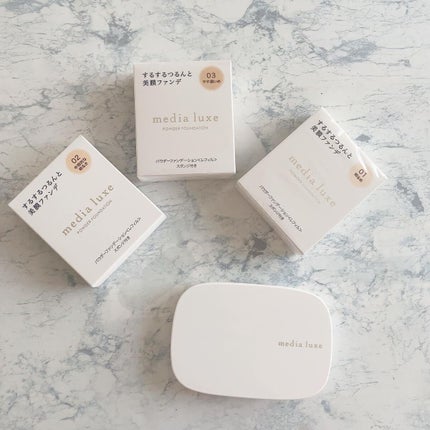 パウダーファンデーション/media luxe/パウダーファンデーションを使ったクチコミ(2枚目)