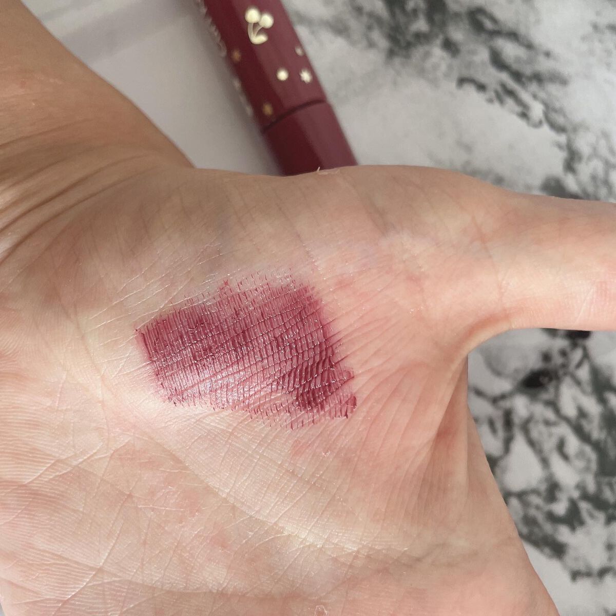 カールキープマジック ダークチェリー（限定色）/コーセーコスメニエンス/マスカラを使ったクチコミ（2枚目）