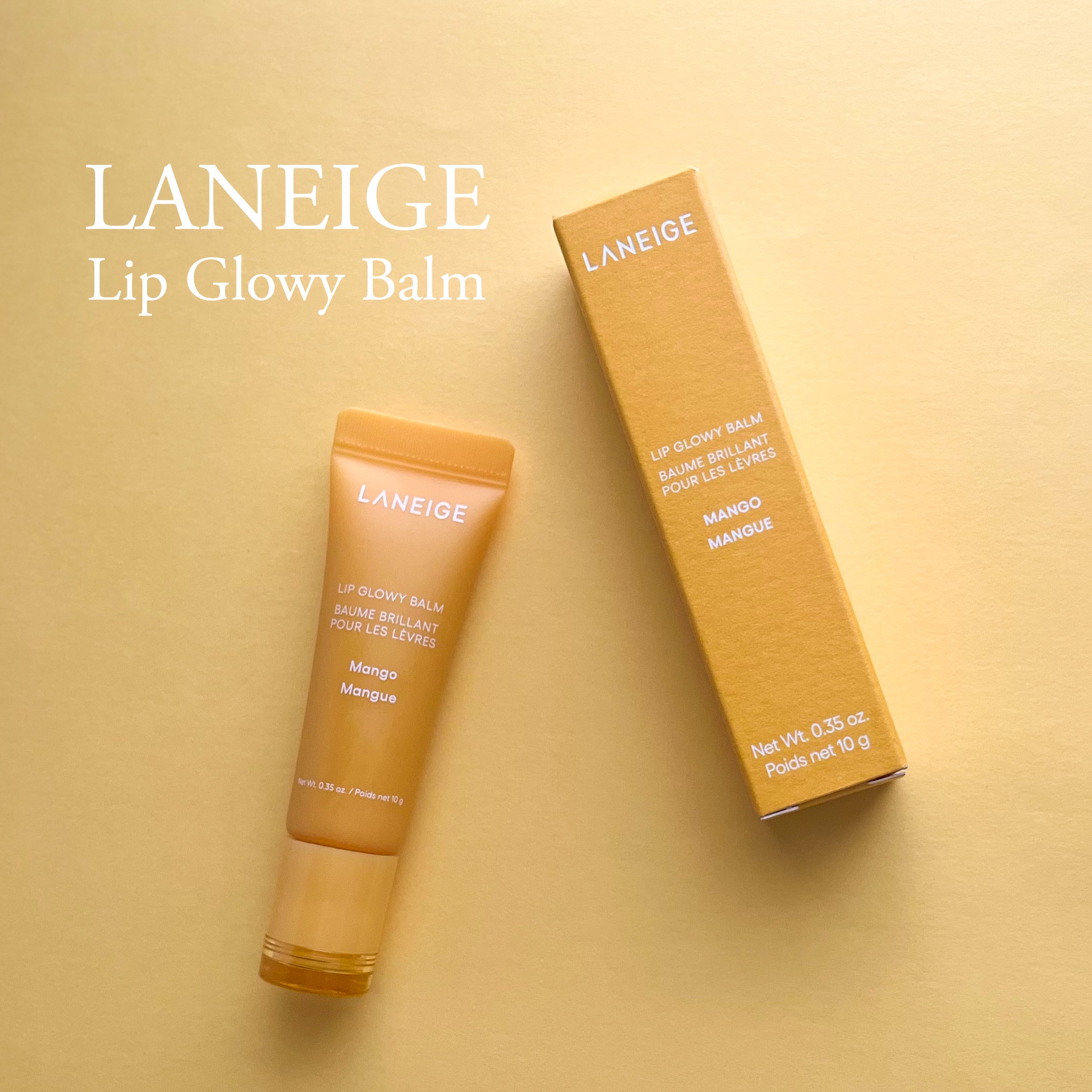 リップグロウィバーム マンゴー/LANEIGE/リップバームを使ったクチコミ（1枚目）