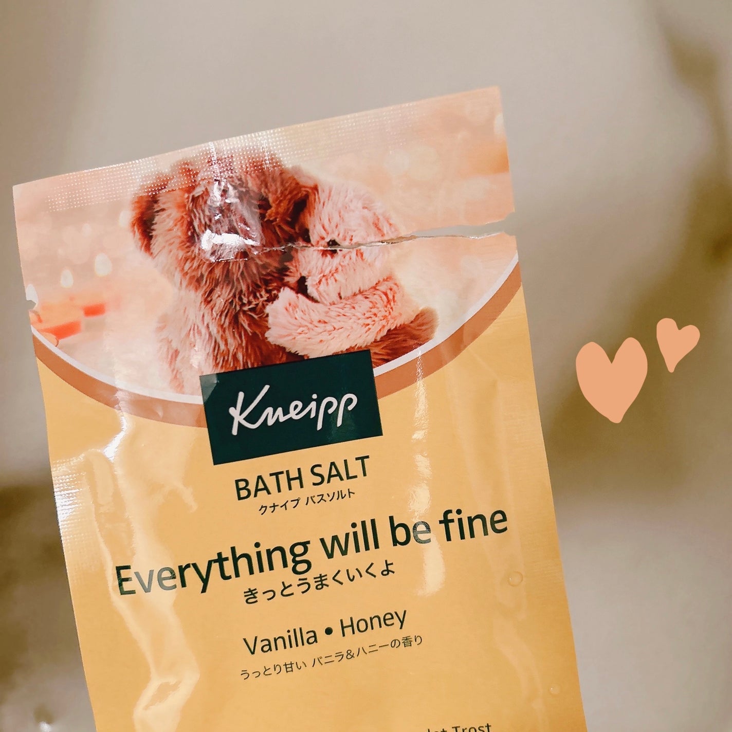 クナイプ バスソルト バニラ&ハニーの香り/クナイプ/無機塩系入浴剤を使ったクチコミ(1枚目)