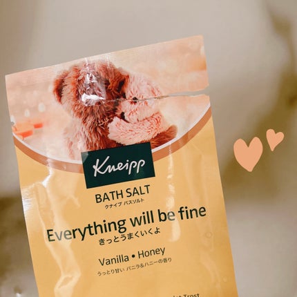 クナイプ バスソルト バニラ&ハニーの香り/クナイプ/無機塩系入浴剤を使ったクチコミ(1枚目)