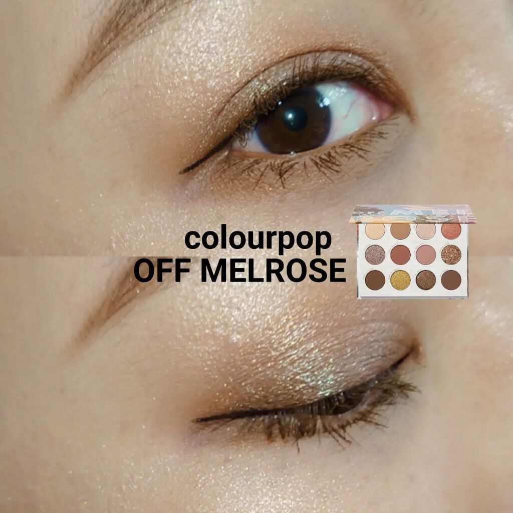 off melrose/ColourPop/アイシャドウパレットを使ったクチコミ（1枚目）