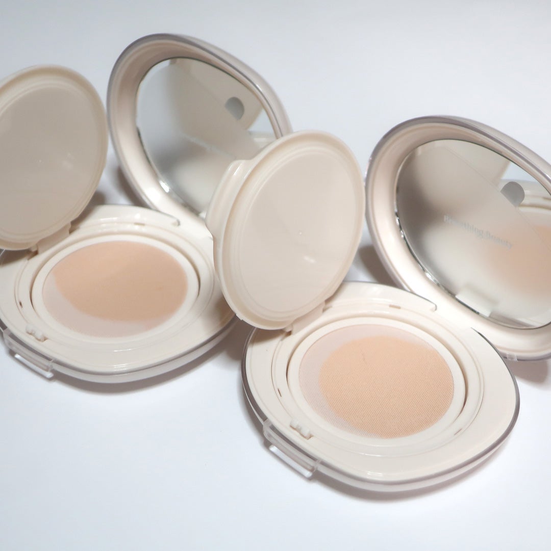 ブリージンググロークッション/Healus/クッションファンデーションを使ったクチコミ(3枚目)