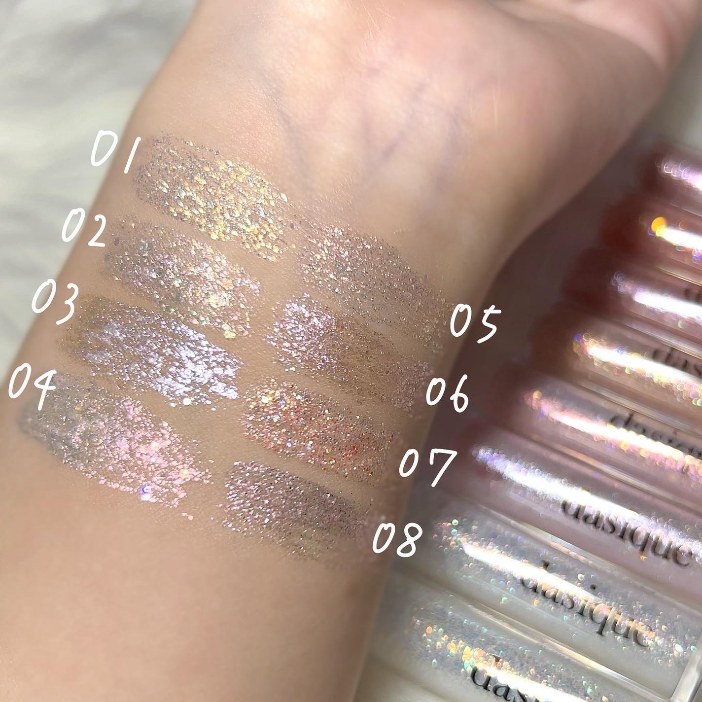 スターリット リキッドグリッター/dasique/メイクアップを使ったクチコミ(4枚目)