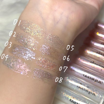 スターリット リキッドグリッター/dasique/メイクアップを使ったクチコミ(4枚目)