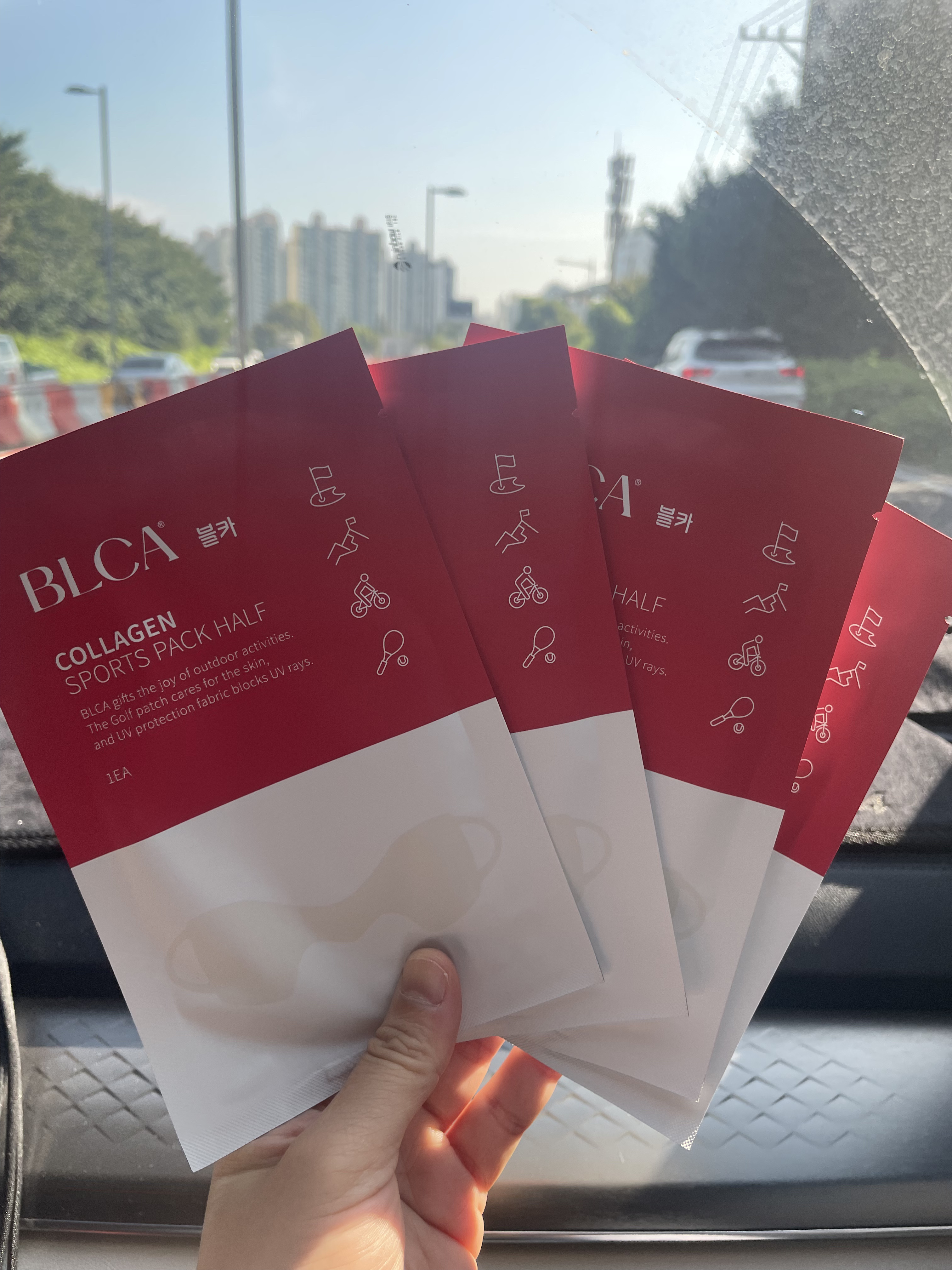 ブルカコラーゲン ゴルフマスクパックハーフ/BLCA/シートマスク・パックを使ったクチコミ（3枚目）