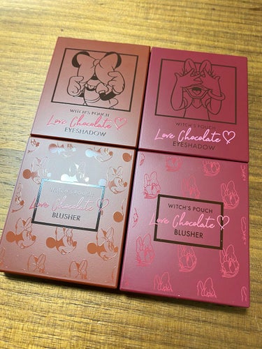 Witch's Pouch × Disney 
Love Chocolate アイシャドウ
Love Chocolate ブラッシャー

 #衝動買いコスメ です！はじめてのウィッチズポーチ。
実は独身