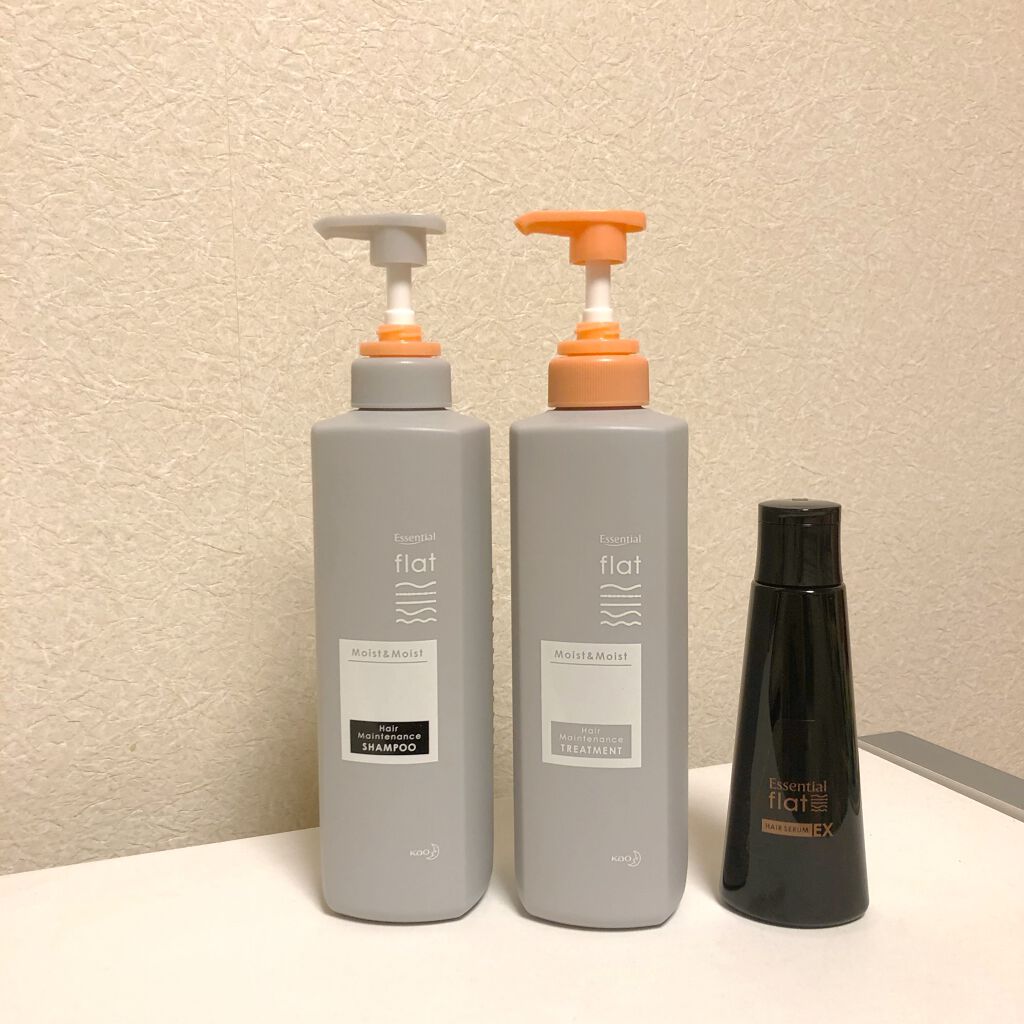 くせ・うねりメンテナンスシャンプー＆トリートメント（モイスト＆モイスト）/エッセンシャル flat/シャンプー・コンディショナーを使ったクチコミ（1枚目）