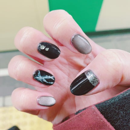 なべやん@LIPSパートナー♡フォロバ100% on LIPS 「ほぼ100均ネイル💅まとめ投稿!過去分が少したまってました😝や..」(4枚目)