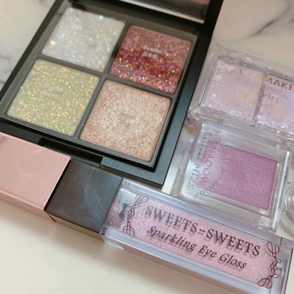 スパークリングアイグロス/スウィーツ スウィーツ/リキッドアイシャドウを使ったクチコミ(2枚目)