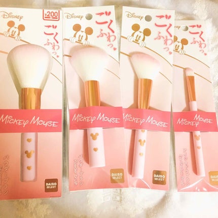 ごくふわっ ミッキーブラシ/DAISO/メイクブラシを使ったクチコミ(1枚目)