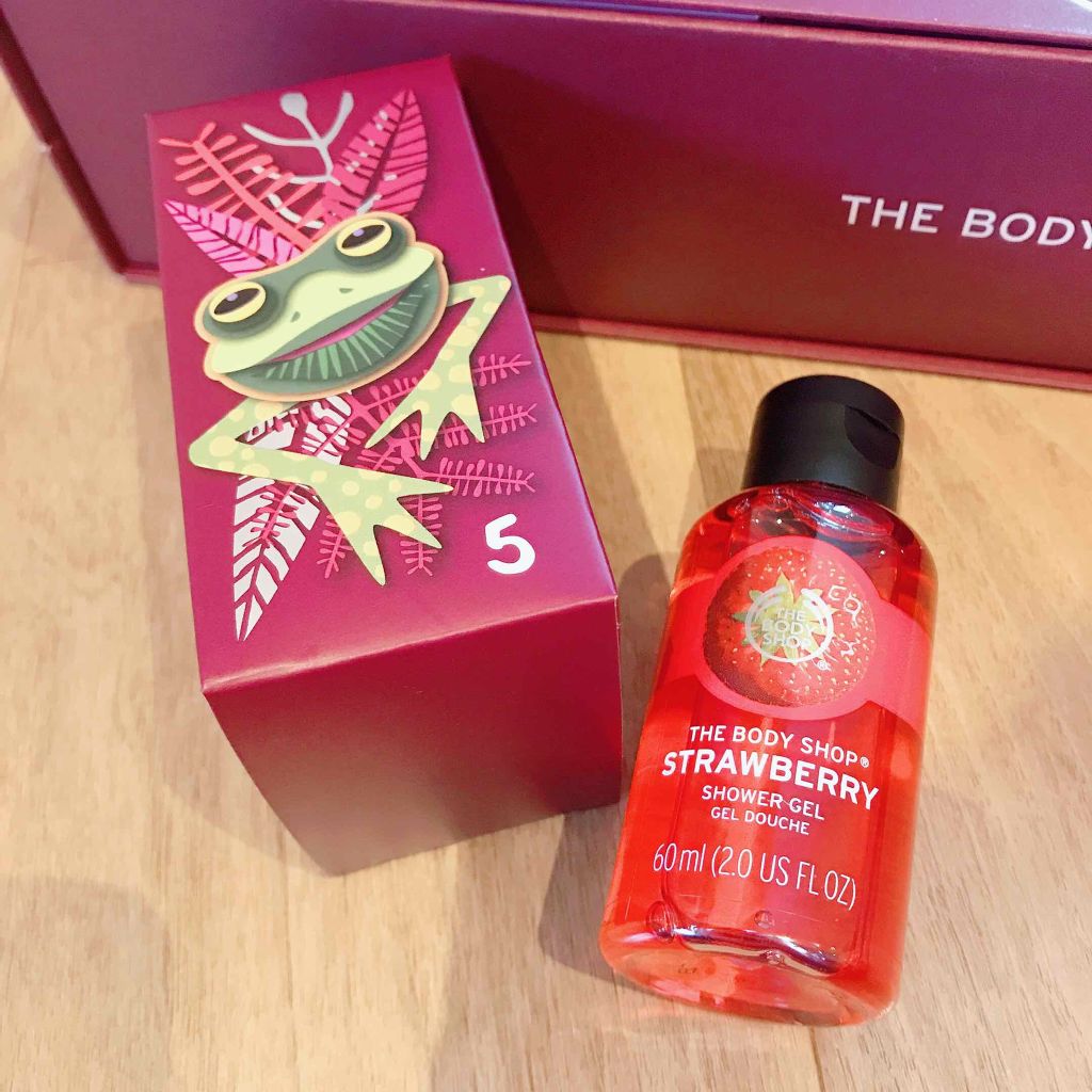 THE BODY SHOP シャワージェル ストロベリーのクチコミ「The Body Shop
#アドベントカレンダー2018

DAY5
☆Strawberry.....」（1枚目）