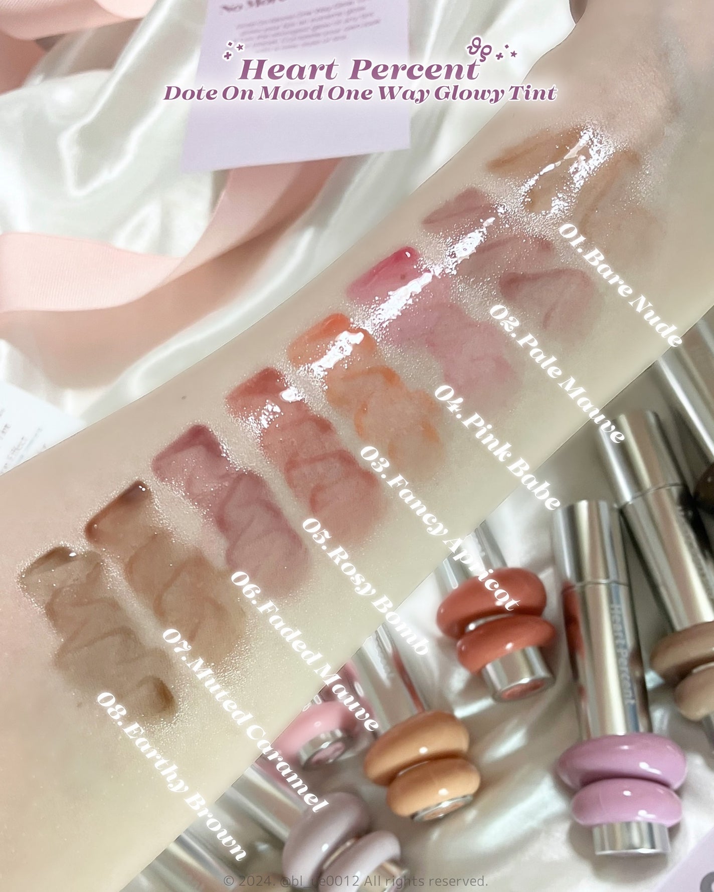 ドットオンムードワンウェイグロイティント/Heart Percent/リップティントを使ったクチコミ(5枚目)