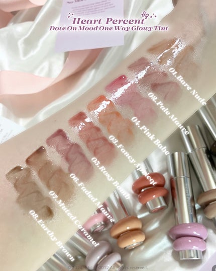 ドットオンムードワンウェイグロイティント/Heart Percent/リップティントを使ったクチコミ(5枚目)