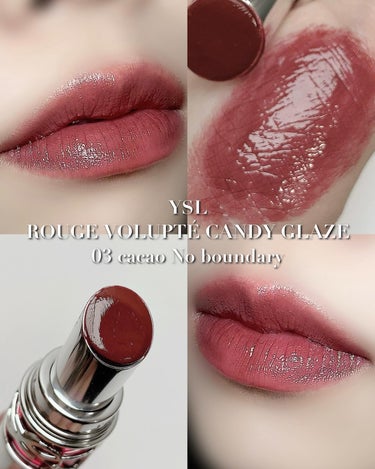 YVES SAINT LAURENT BEAUTE ルージュ ヴォリュプテ キャンディグレーズ のクチコミ「色っぽさ爆発するYSLの飴玉リップ💄

.
.
.

イメージコンサルタントのもえこです☺️
.....」（1枚目）