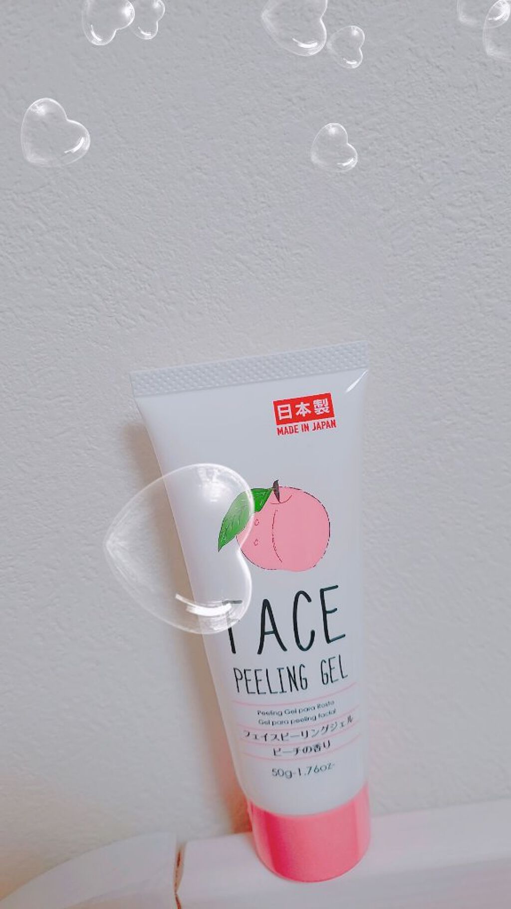 フェイスピーリングジェル ピーチの香り/DAISO/ピーリングを使ったクチコミ（1枚目）