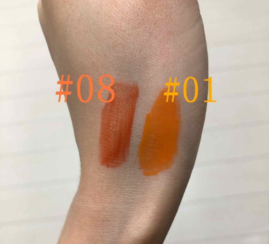 ジューシーラスティングティント/rom&nd/リップティントを使ったクチコミ(2枚目)