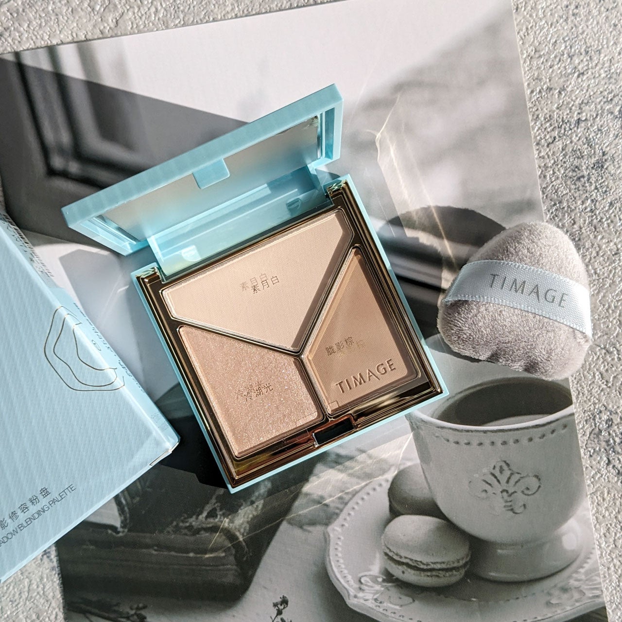 ハイライトシェーディングパレット/TIMAGE/パウダーハイライトを使ったクチコミ(5枚目)