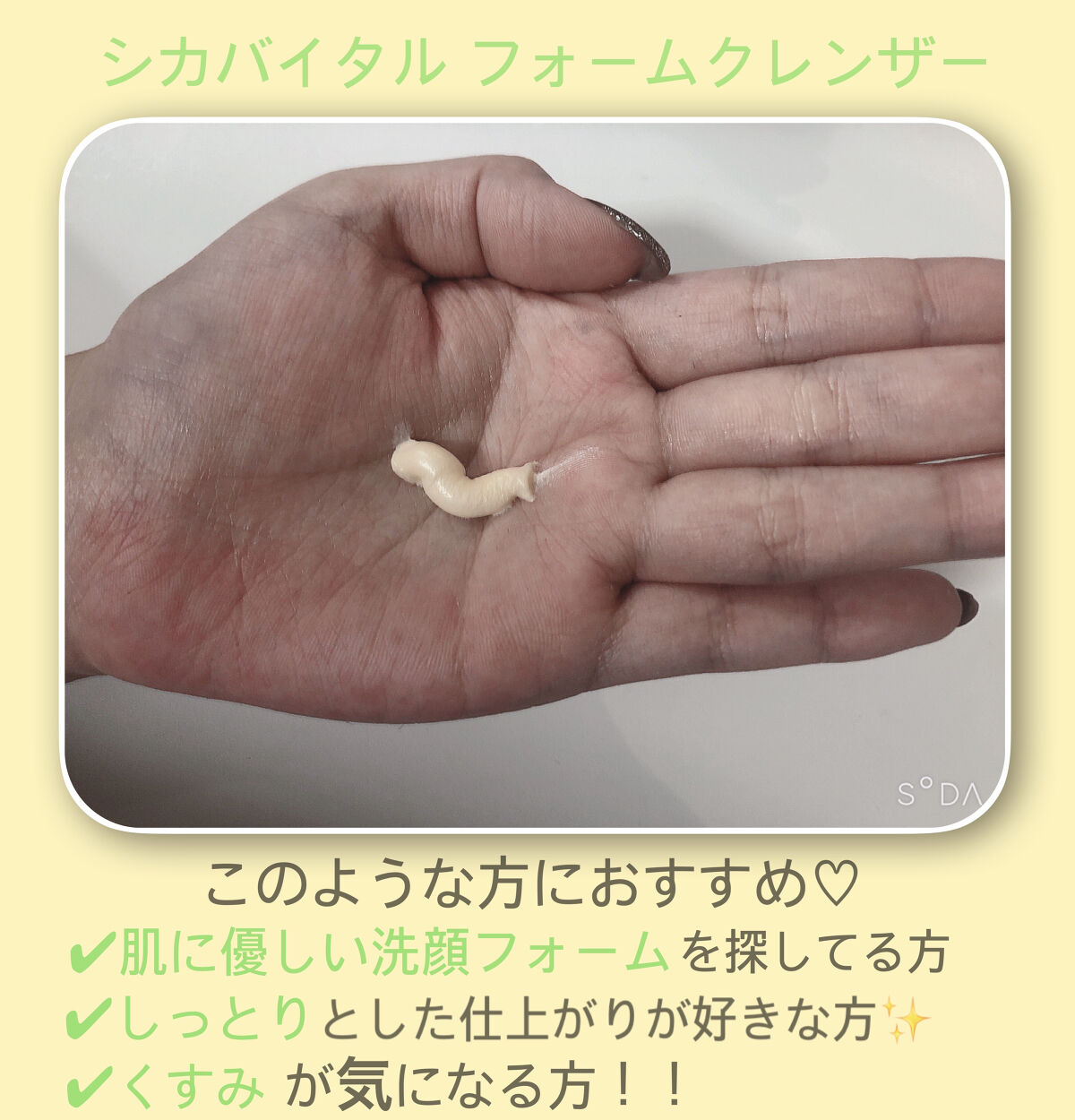 シカバイタル フォームクレンザー/VT/洗顔フォームを使ったクチコミ（2枚目）