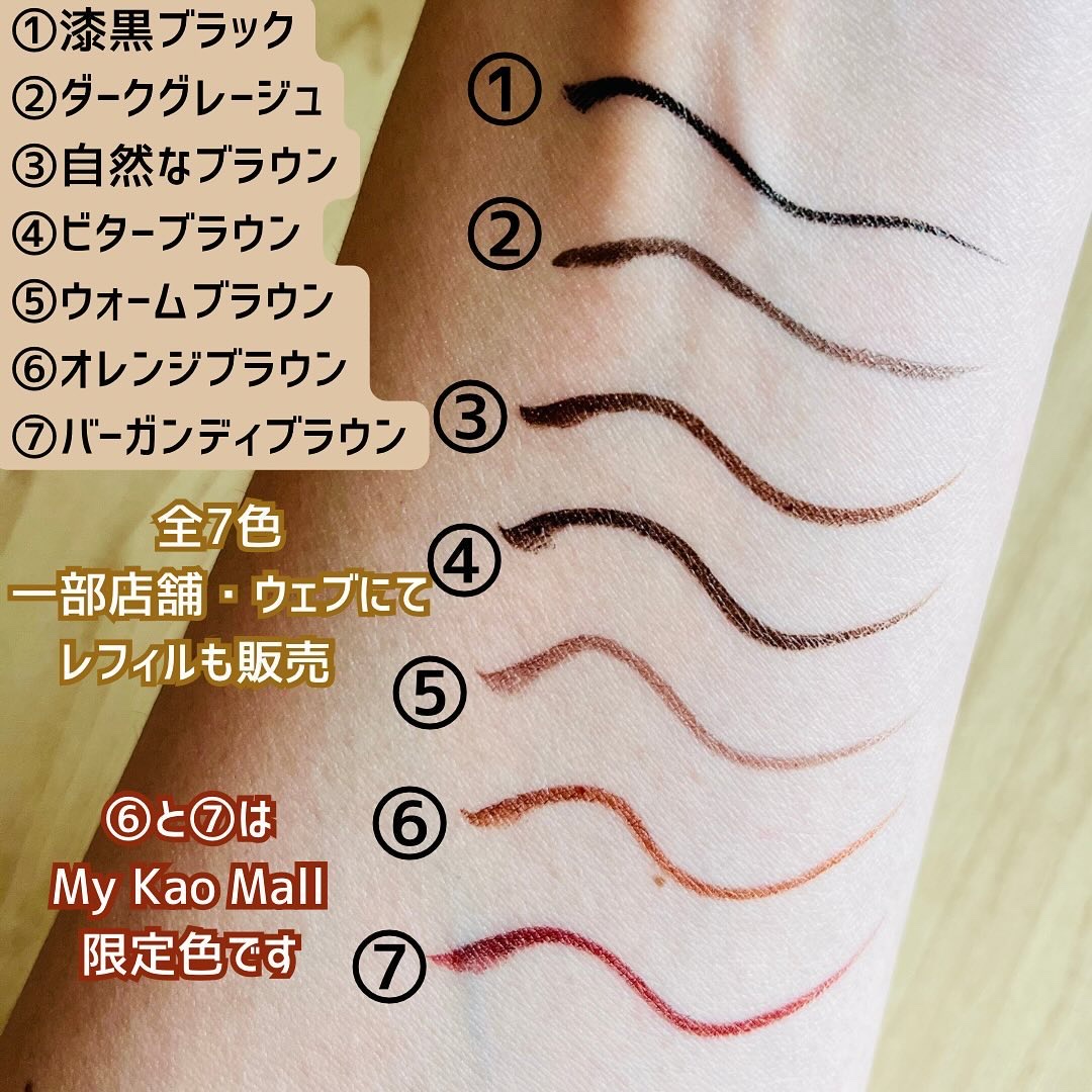 スーパーシャープライナーEX4.0 BR-3 ウォームブラウン(レフィル)/KATE/リキッドアイライナーを使ったクチコミ（2枚目）