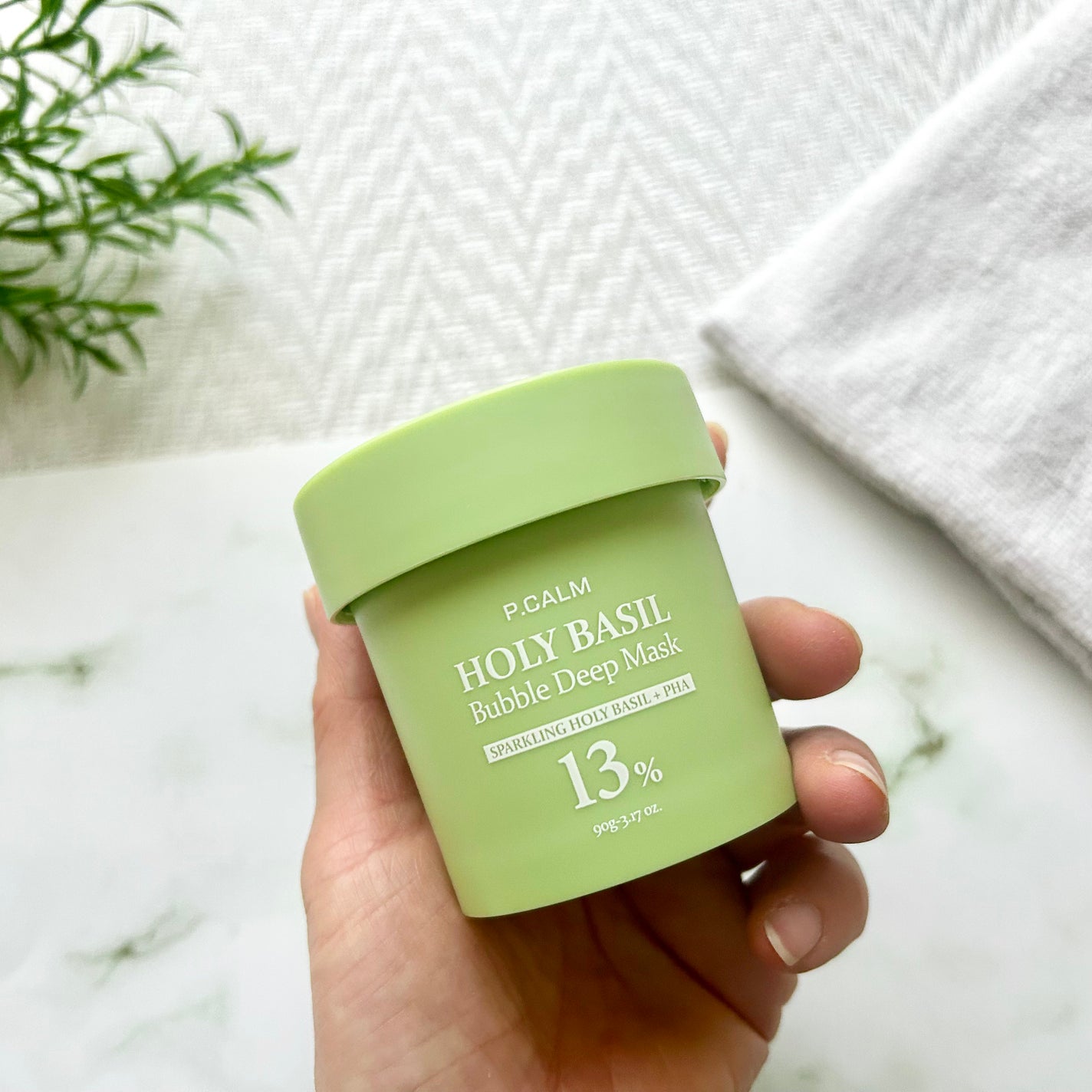 ホーリーバジル炭酸バブルパック/P.CALM/洗い流すパック・マスクを使ったクチコミ(2枚目)