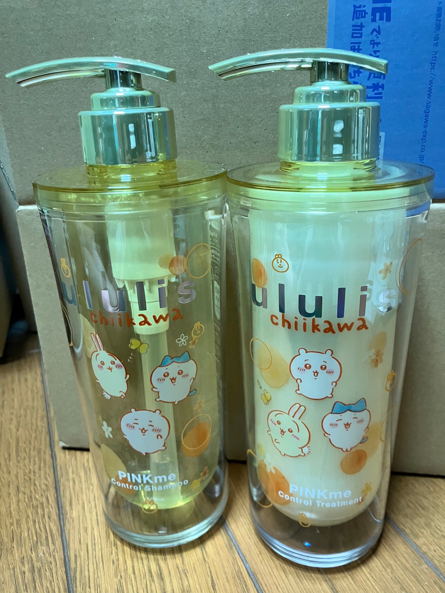 ウルリス ちいかわ ピンクミー コントロール ペアセット/ululis/市販シャンプーを使ったクチコミ(1枚目)