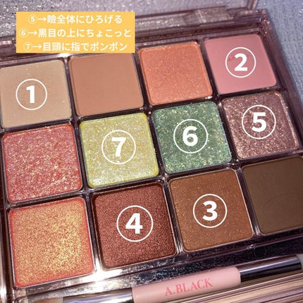 グラムチェンジマルチパレット/A.BLACK/マルチパレットを使ったクチコミ(3枚目)
