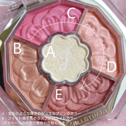 ジルスチュアート ブルームクチュール アイズ ジュエルドブーケ/JILL STUART/アイシャドウパレットを使ったクチコミ(5枚目)