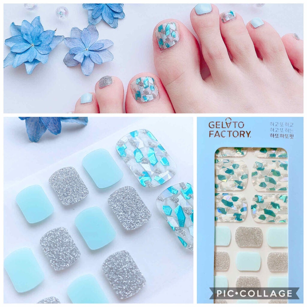 フットネイルシール/GELATO FACTORY/ネイルシールを使ったクチコミ(3枚目)