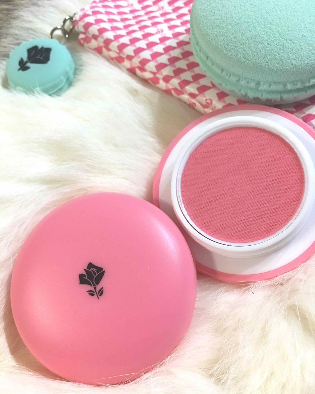 スウィートマカロン ブラッシュ&ブレンダー/LANCOME/ジェル・クリームチークを使ったクチコミ（2枚目）