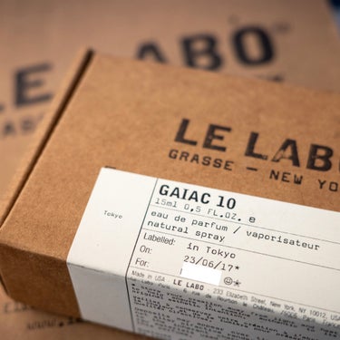 LE LABO GAIAC10のクチコミ「ルラボ
GAIAC10

大好きな香水屋さんLELABOの
東京限定の香りGAIAC10💜

.....」（1枚目）