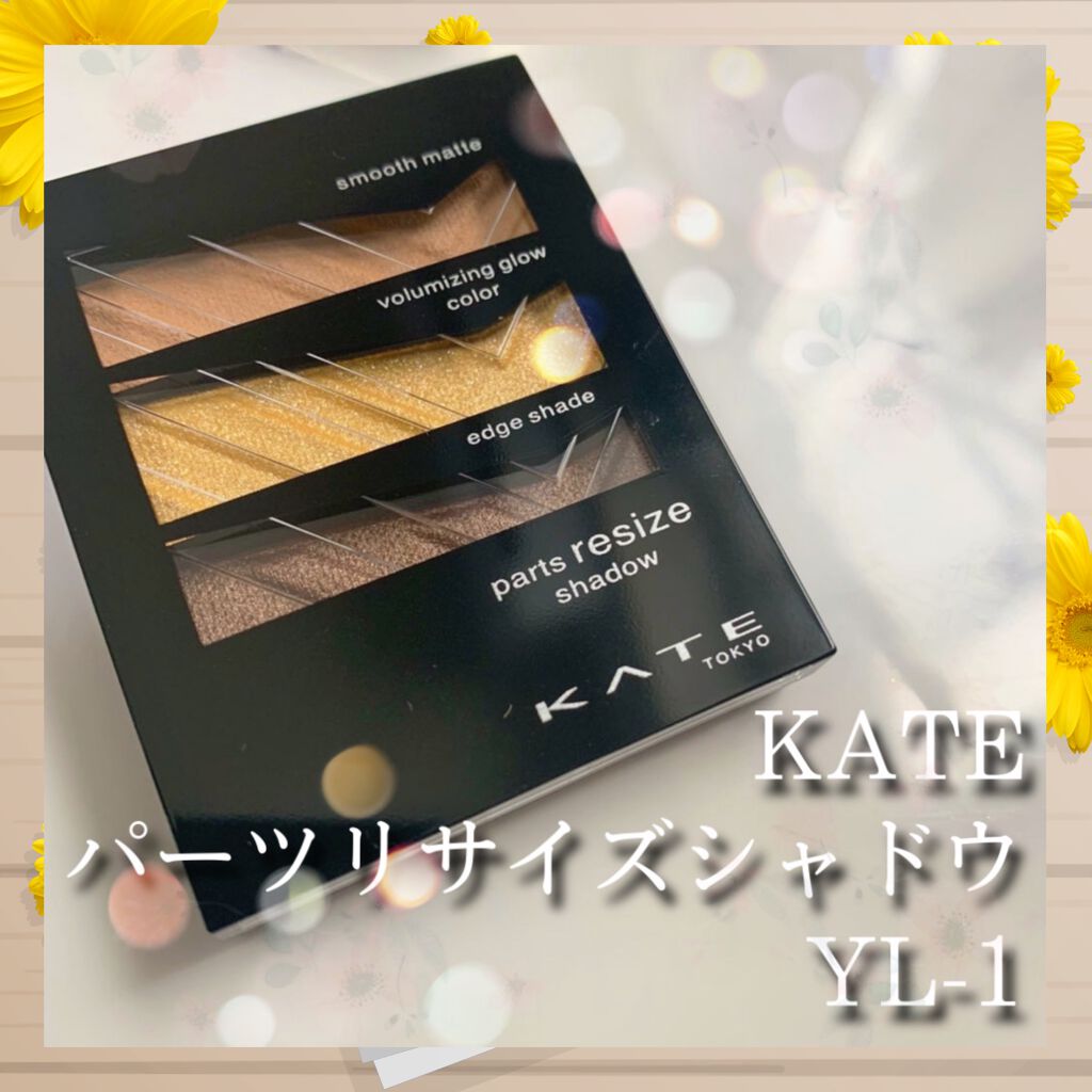 パーツリサイズシャドウ YL-1 キャメルイエロー/KATE/アイシャドウパレットを使ったクチコミ（1枚目）