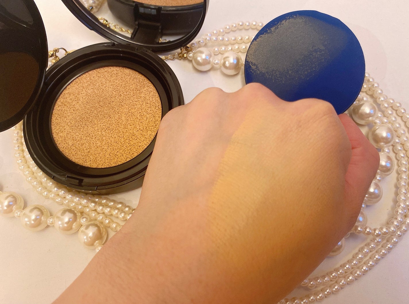 ベルベットジュエルクッション/BIVABOO/クッションファンデーションを使ったクチコミ(4枚目)