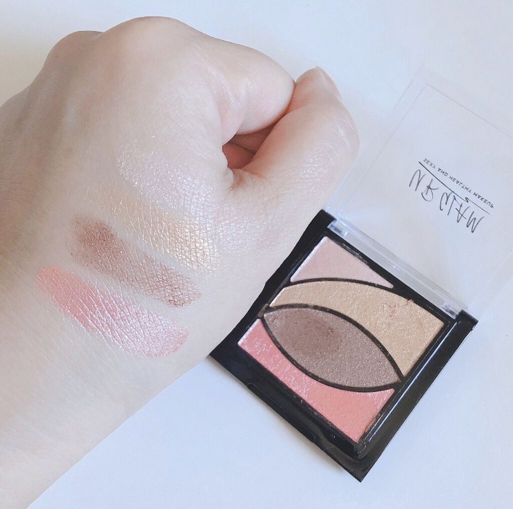 UR GLAM　VELVET EYE COLOR PALETTE ピンク＆ブラウン/U R GLAM/アイシャドウパレットを使ったクチコミ（2枚目）