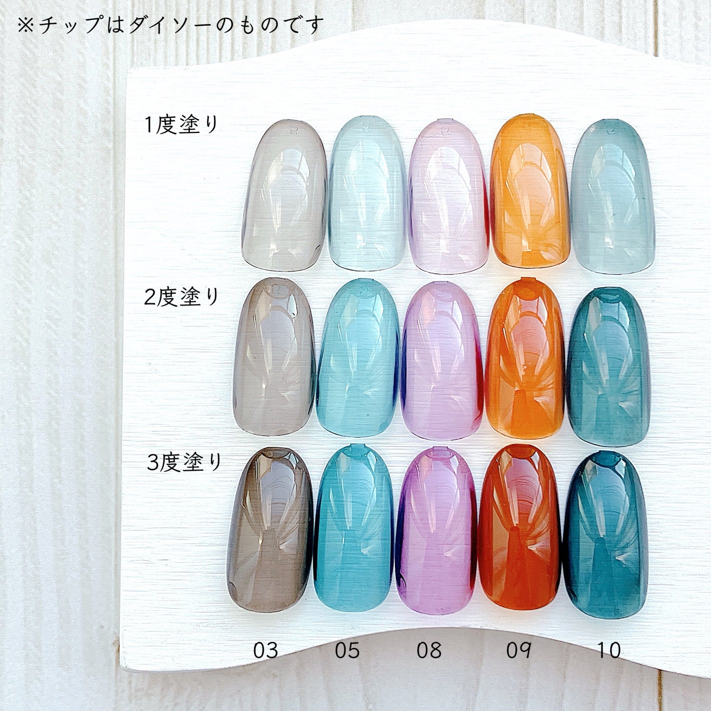 ネイルチップオーバルタイプ/DAISO/ネイルチップ・パーツを使ったクチコミ(2枚目)