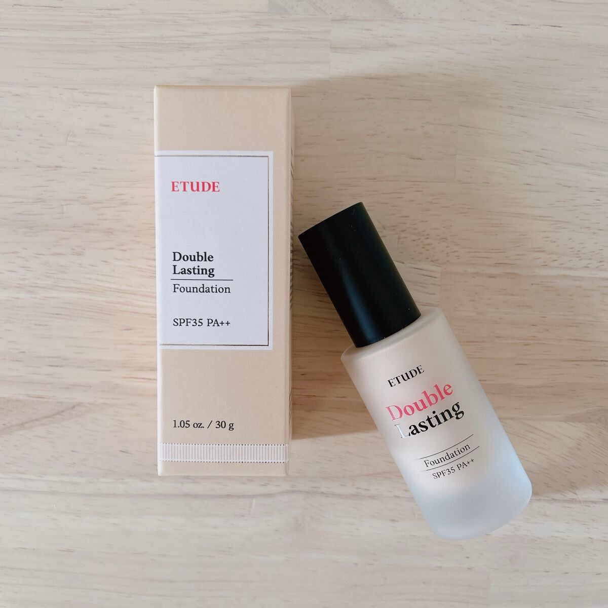 ダブルラスティング ファンデーション/ETUDE/リキッドファンデーションを使ったクチコミ(1枚目)